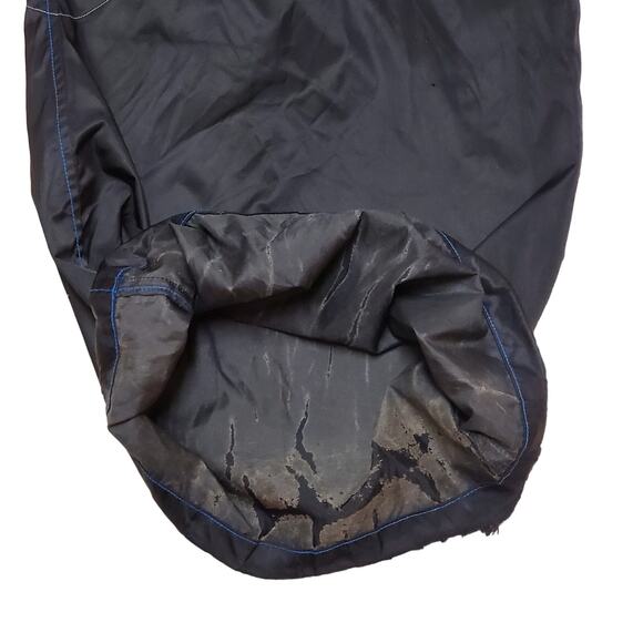 Vtg Kik Wear Baggy Wide Leg Black 90s Raver Skate Cargo Pants PunkCore Nylon Y2K - Picture 12 of 16